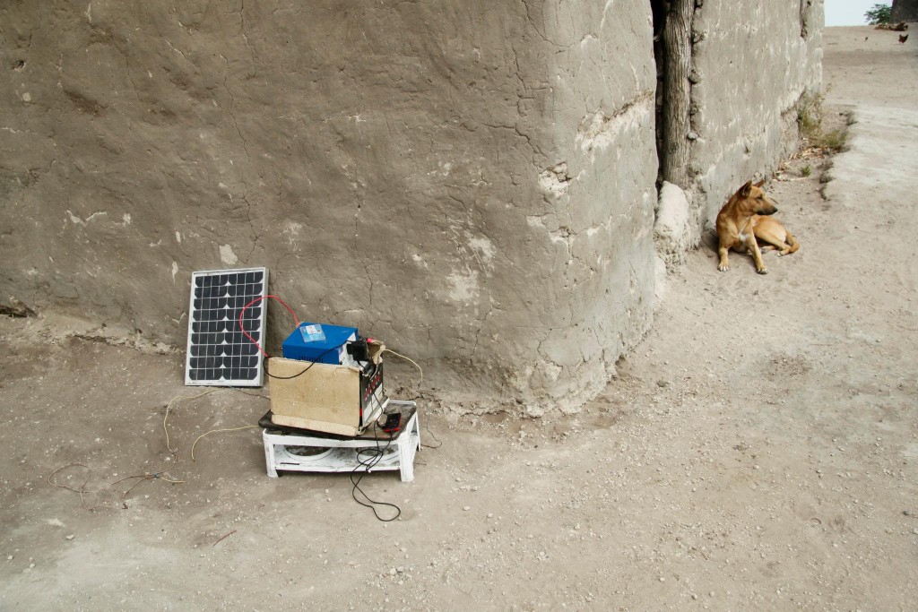 A photo of mine of a solar charging system from Namibia.